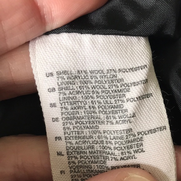 H&M black jacket coat size 8 - Picture 7 of 8